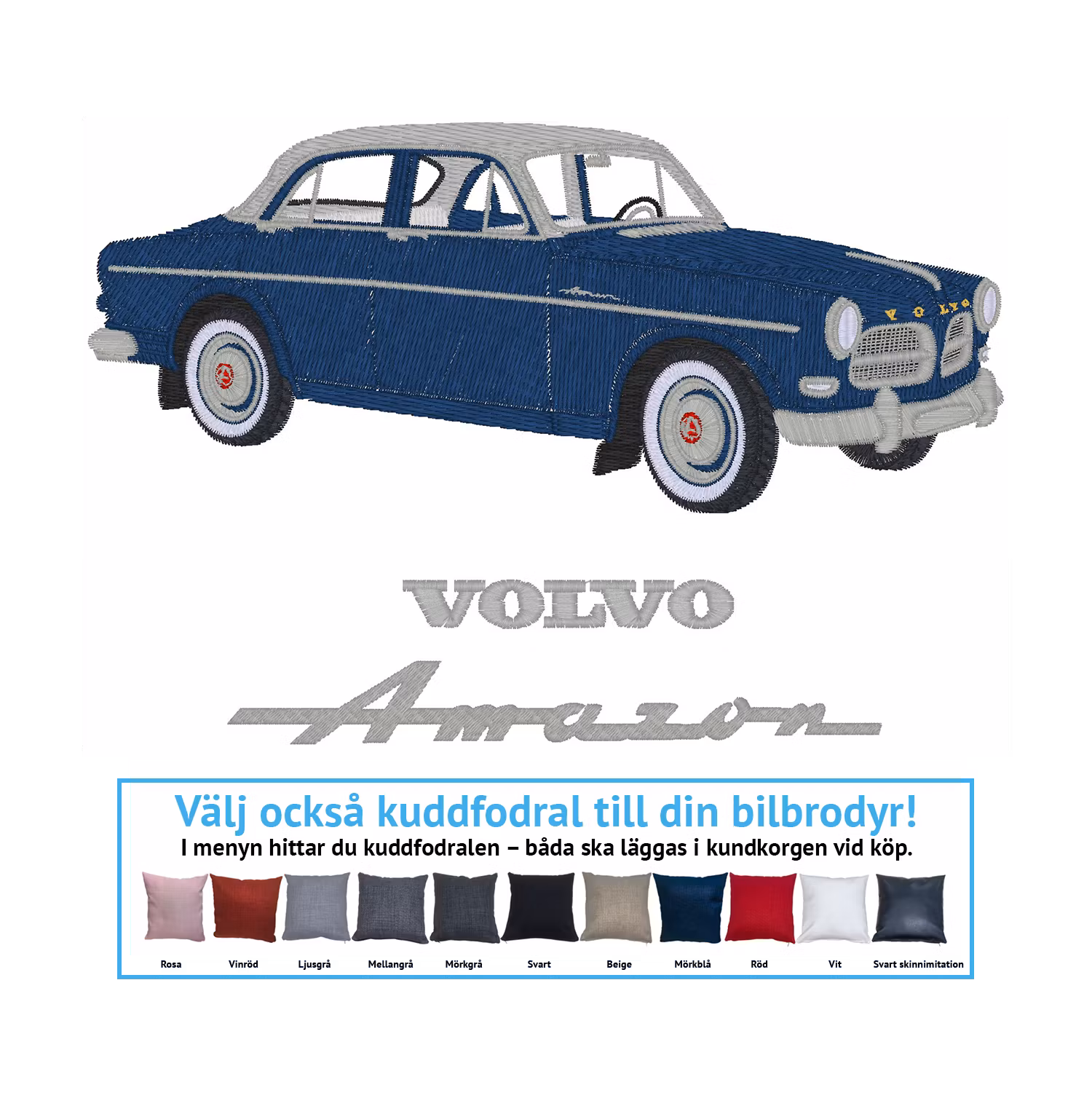 Volvo Amazon 122s, 1961 (alla färgkombinationer)