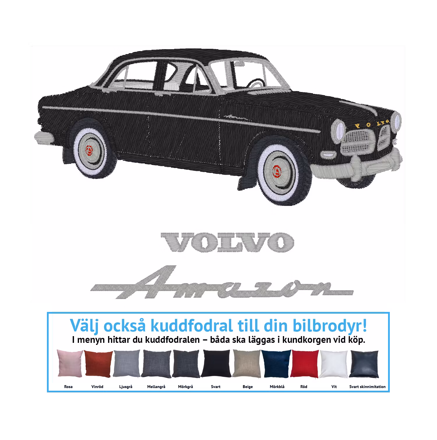 Volvo Amazon 122s, 1961 (alla färgkombinationer)