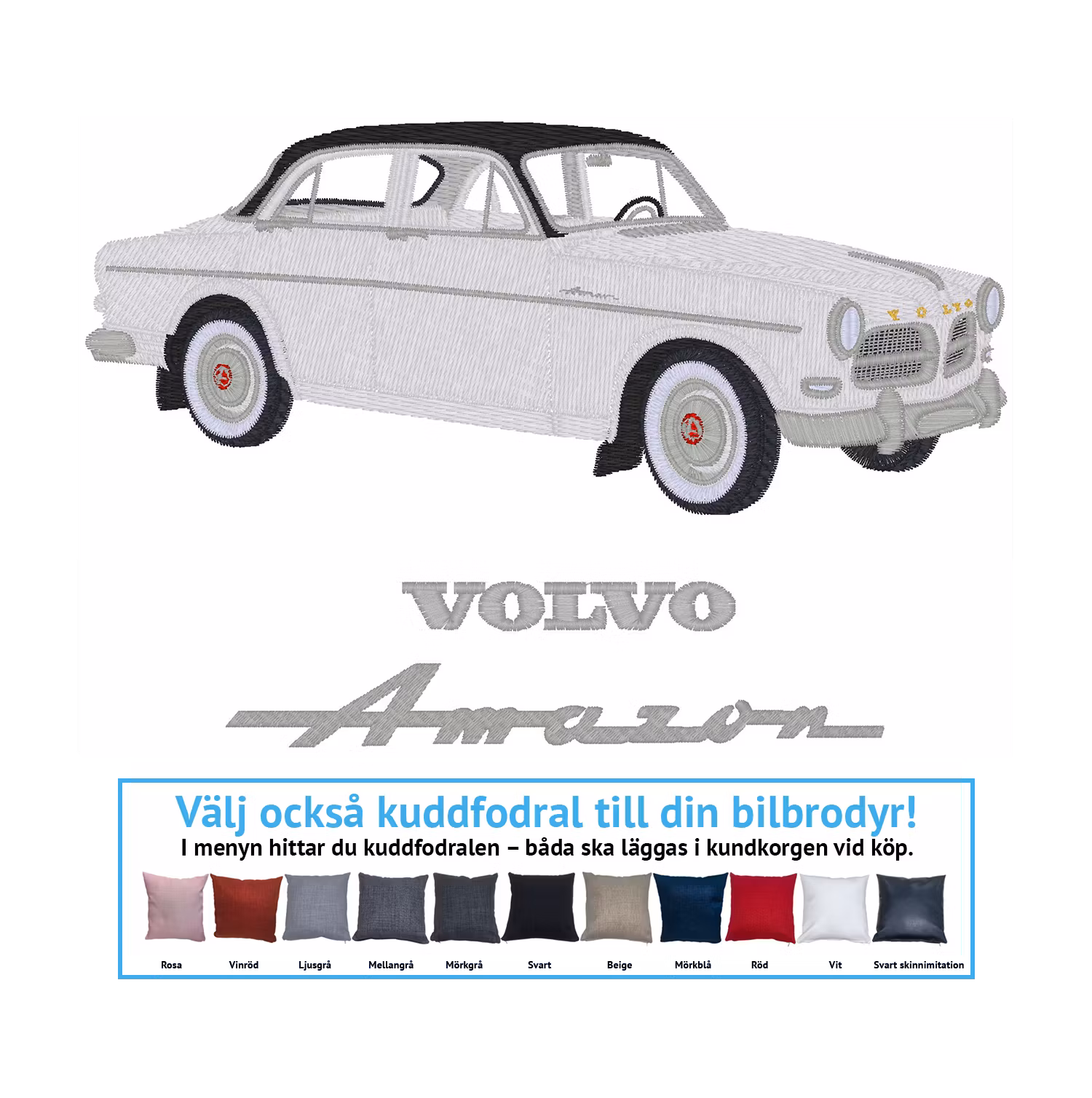 Volvo Amazon 122s, 1961 (alla färgkombinationer)
