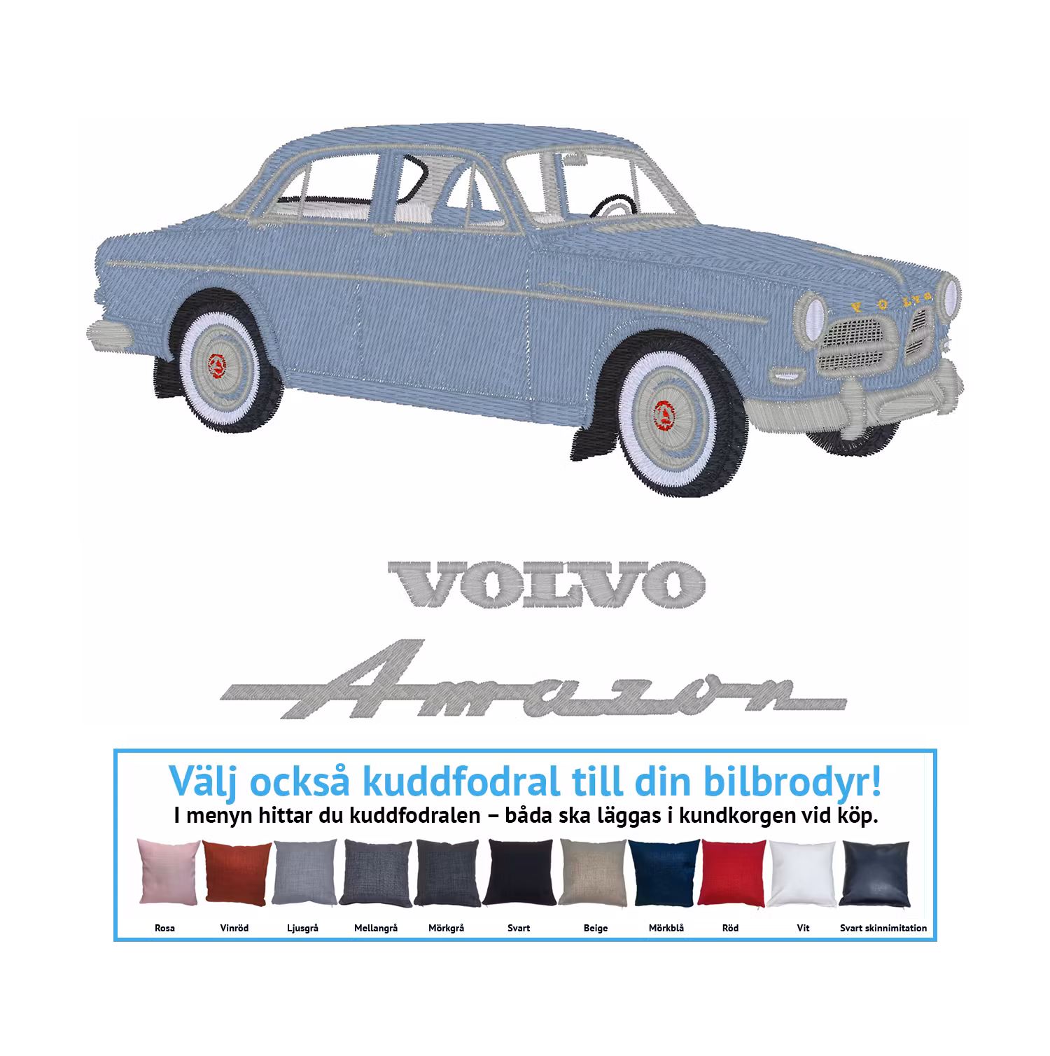 Volvo Amazon 122s, 1961 (alla färgkombinationer)