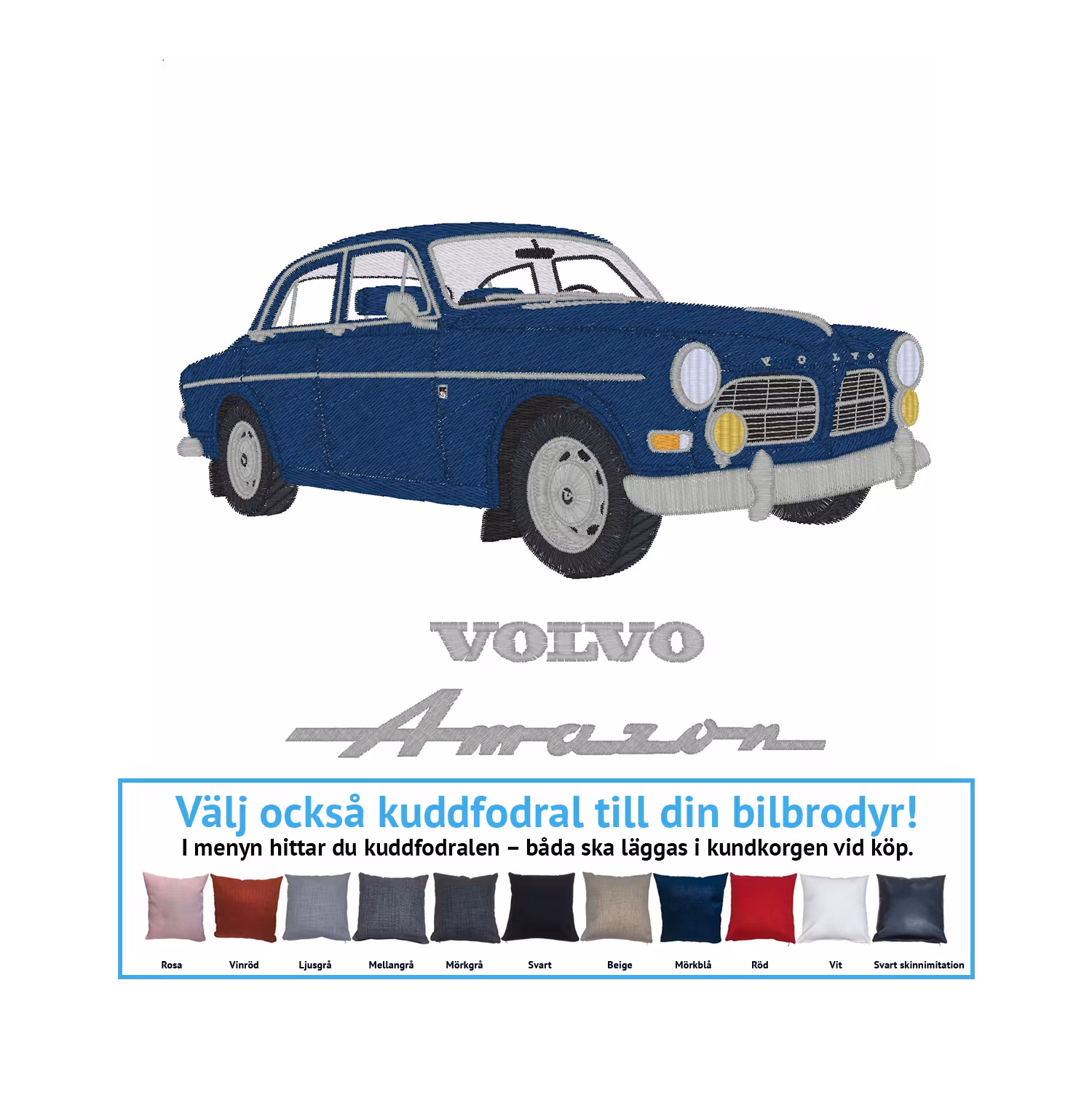 Volvo Amazon 122s 4D, 1966 (alla färgkombinationer)