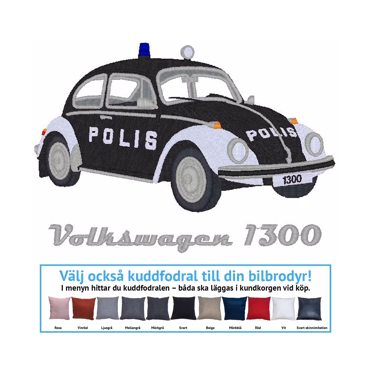 VW 1300 "polisbubbla", 1968