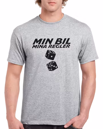 T-shirt herr: MIN BIL – MINA REGLER