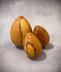 Tre ägg i trä - Peter Sandberg