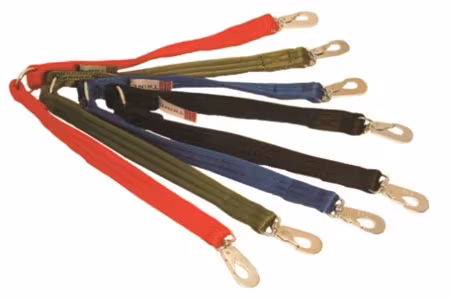 Hanefot i webb 25 m.m. sort 70 cm