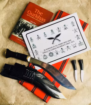 "PRI" British Gurkha Service Kukri "BSI No. 2" (ST 10,5 tum).