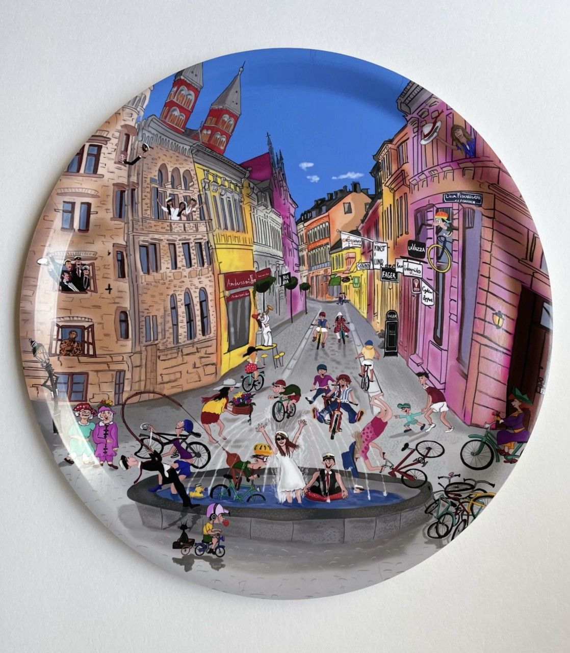 BRICKA "CYKELYRA" 38 CM
