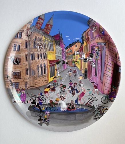 BRICKA "CYKELYRA" 38 CM
