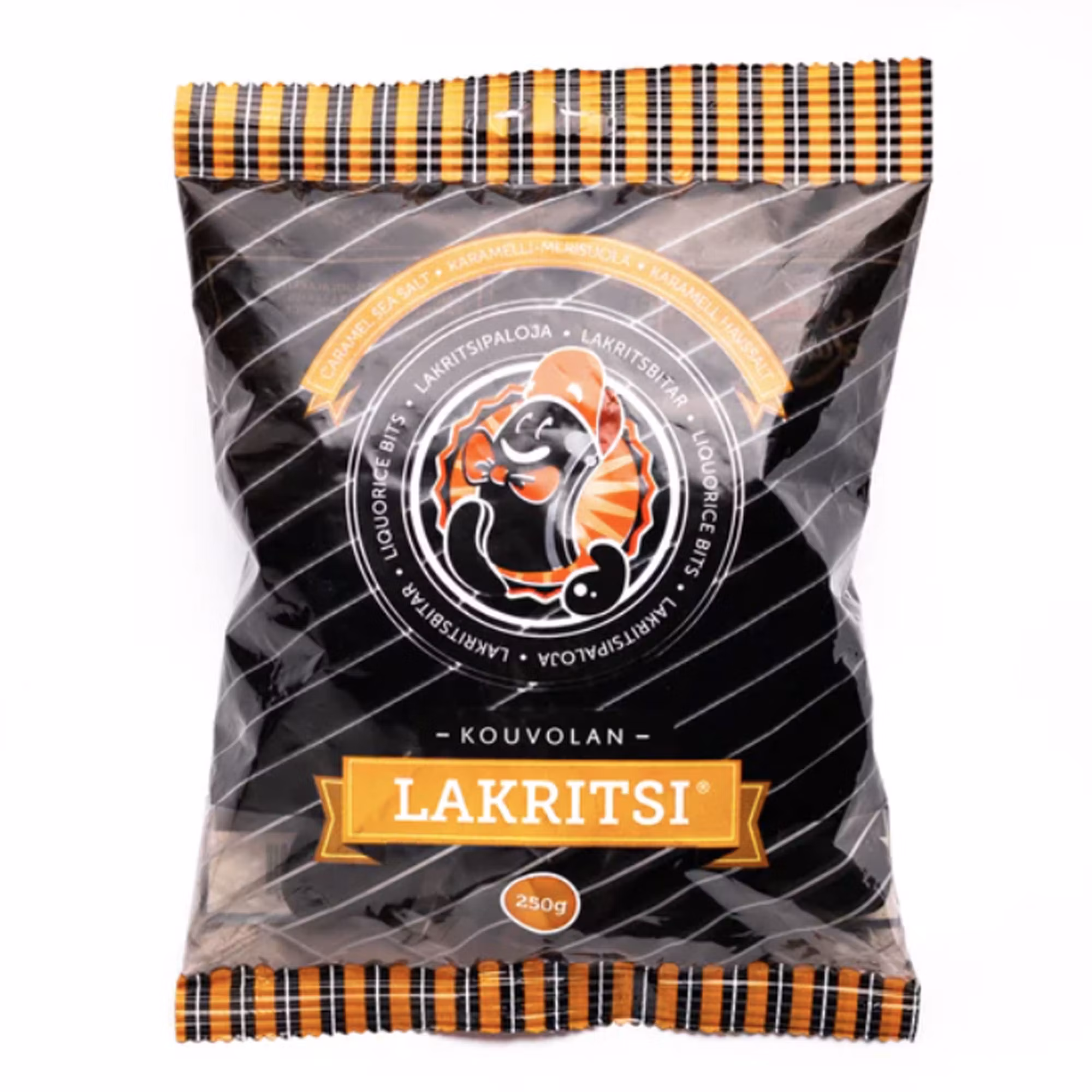 Söt lakrits smaksatt med havssalt och caramel