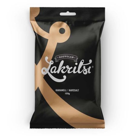 Söt lakrits smaksatt med havssalt och caramel 150g