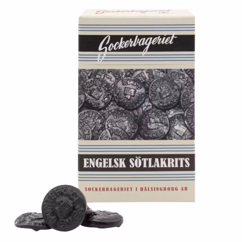 Engelsk sötlakrits "Pontefract Cakes"