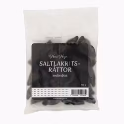 Saltlakrits råttor sockerfria