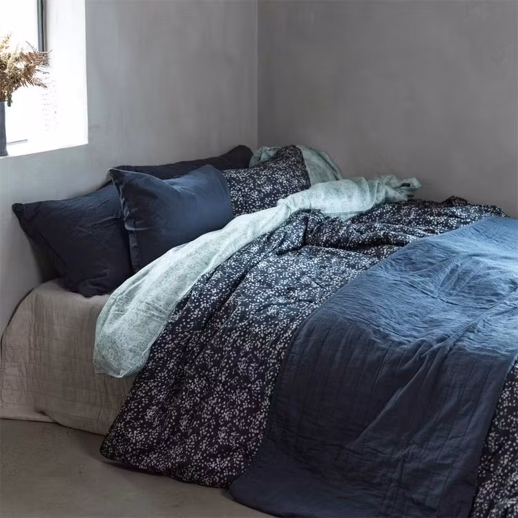 Påslakanset Vincent Ekologisk Satin Ombre Blue 150X210 + 50X60 cm