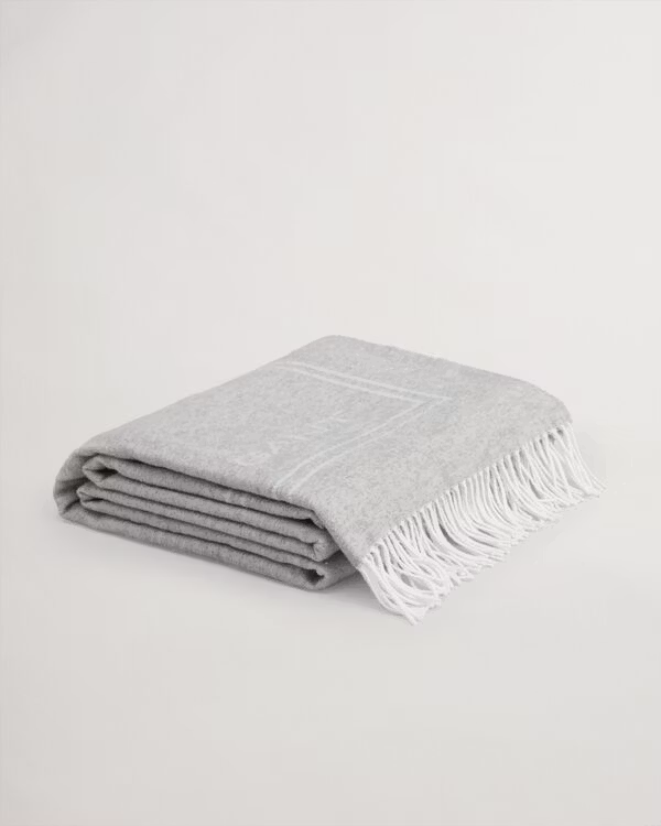 Gant Logo Pläd Grey 130x180