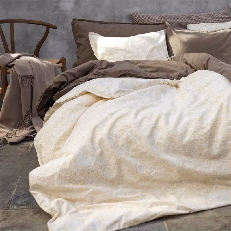 Påslakanset Vintage Baroque GOTS Warm Sand 150X210+50x60cm