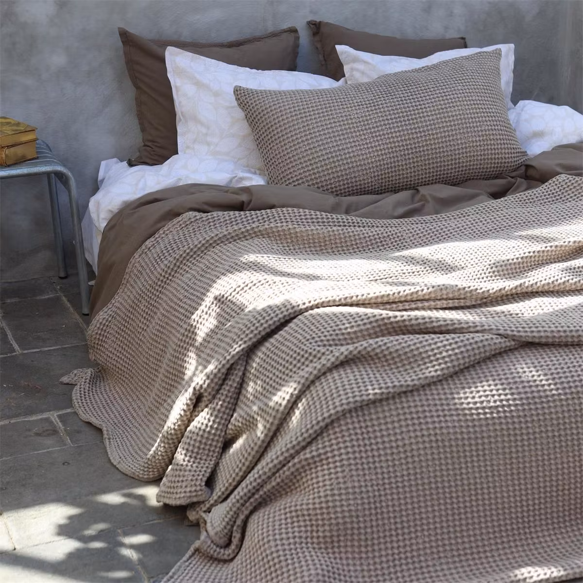 Överkast Waffle Cobblestone 230x260cm