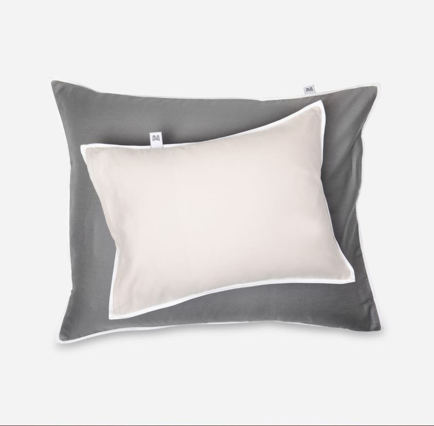 Duetto Örngott Grå/Beige 50x90