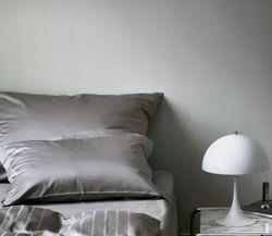 Hotell Örngott Satin Dämpad Grå 60x80cm