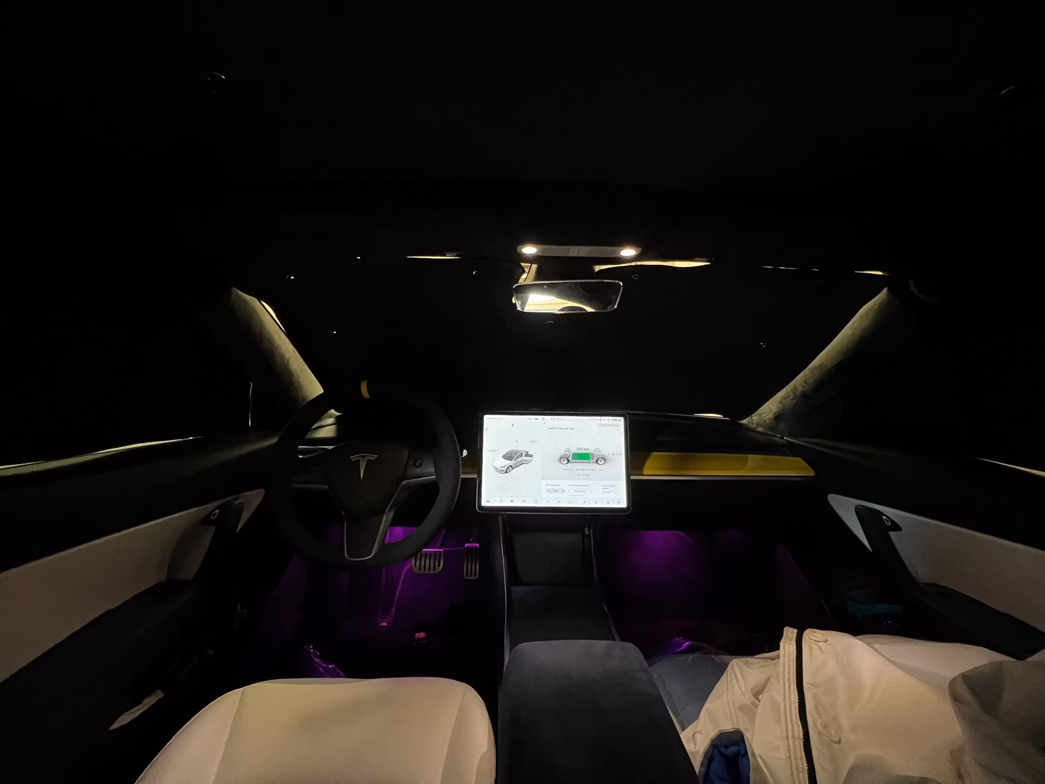 Solskydd för Model 3 isolerande