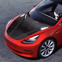 Huv i äkta kolfiber Model 3