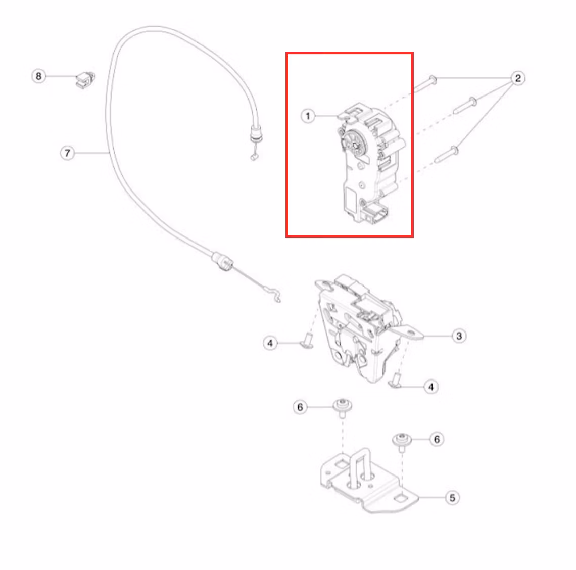 Actuator Liftgate Model S