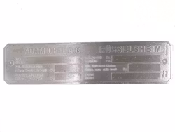 Identifikasjonsplate type 03