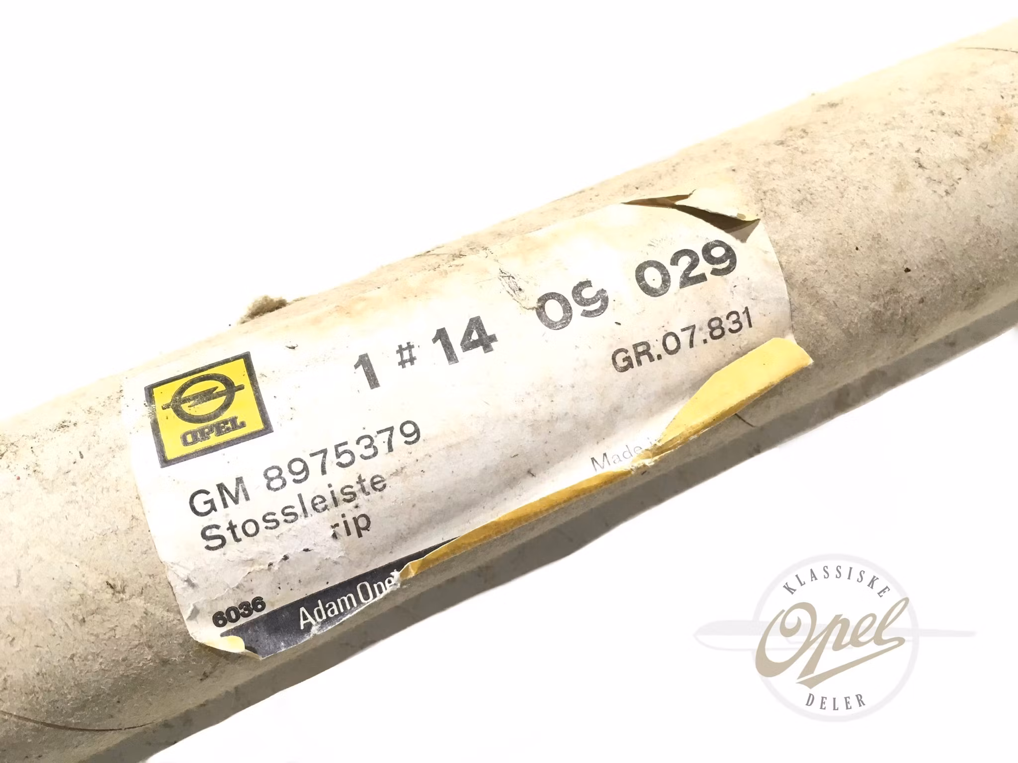 Gummilist til støtfanger foran