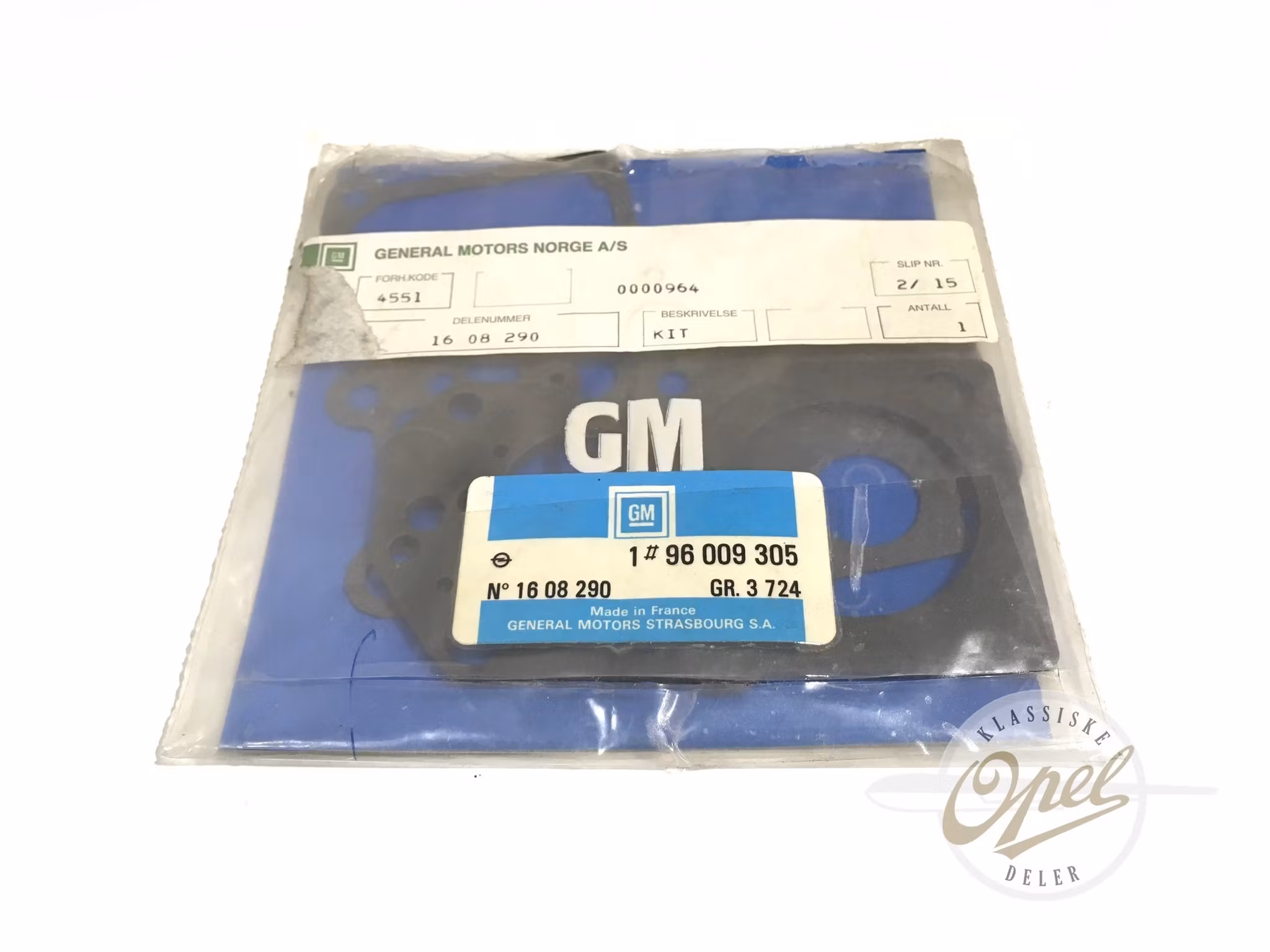 Pakning sett forgasser (IKKE komplett)