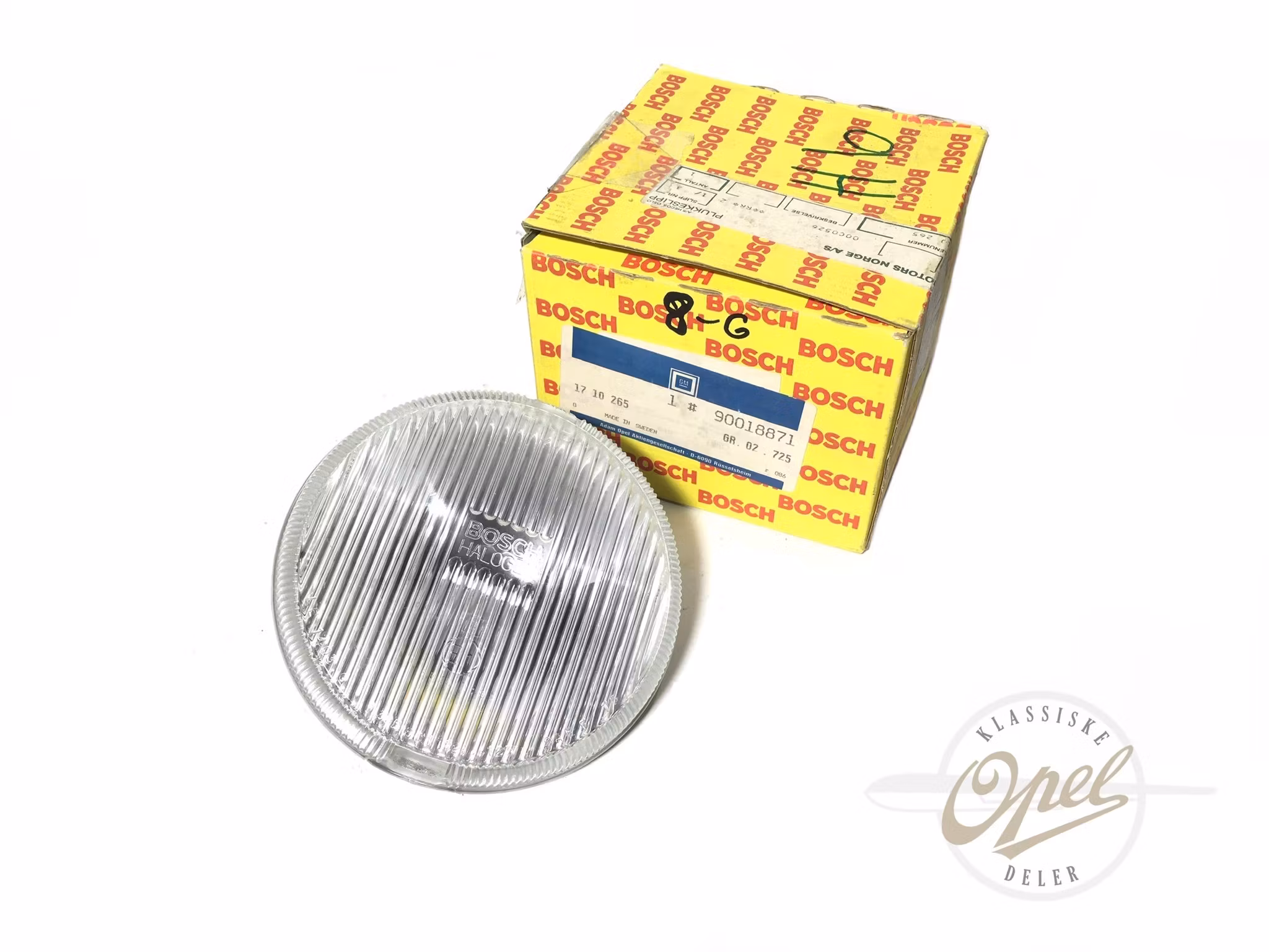 Reflektor med glass til tåkelykt