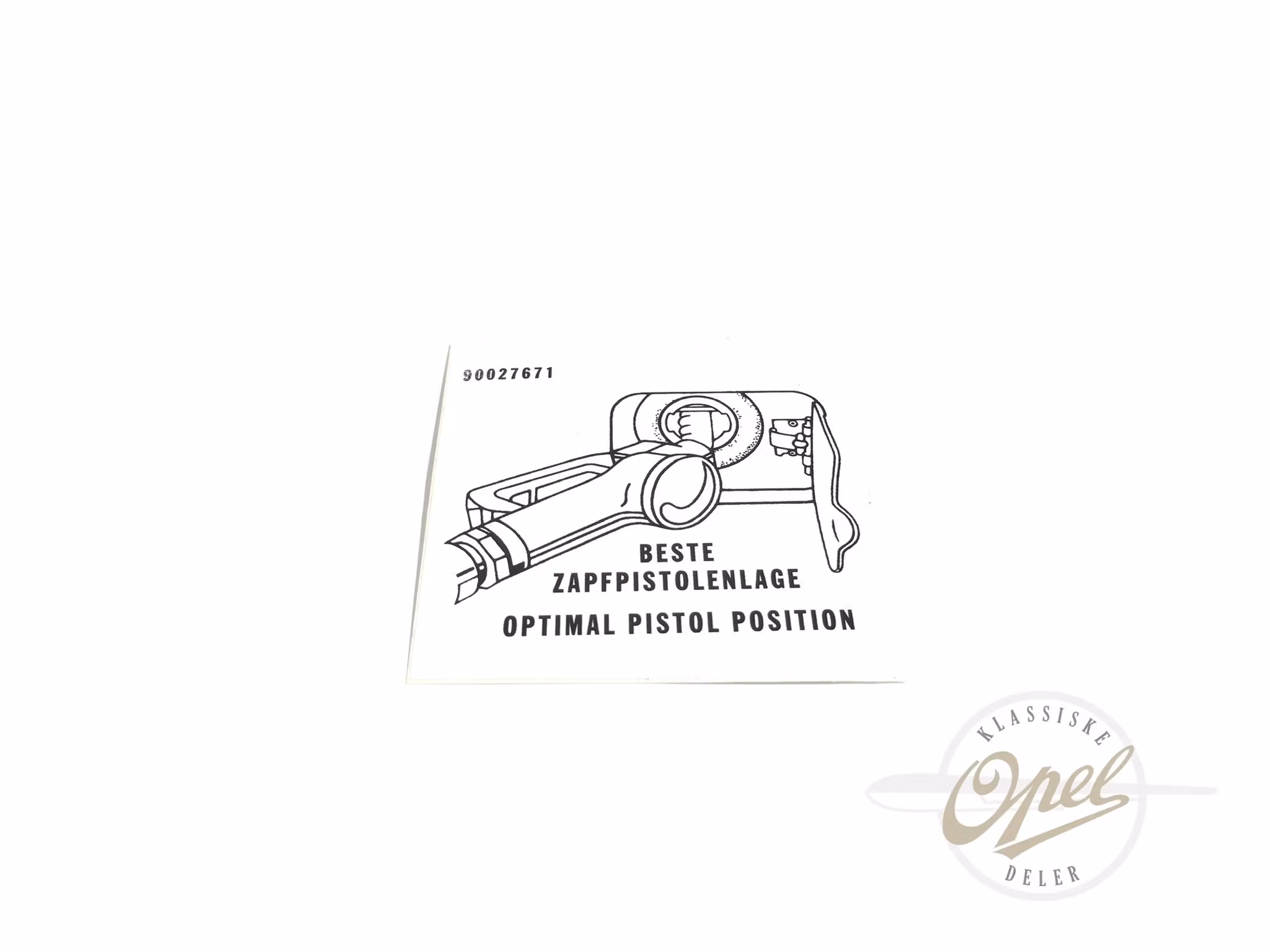 Klistremerke optimal fylling