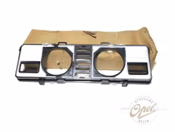 Glass og ramme til instrument