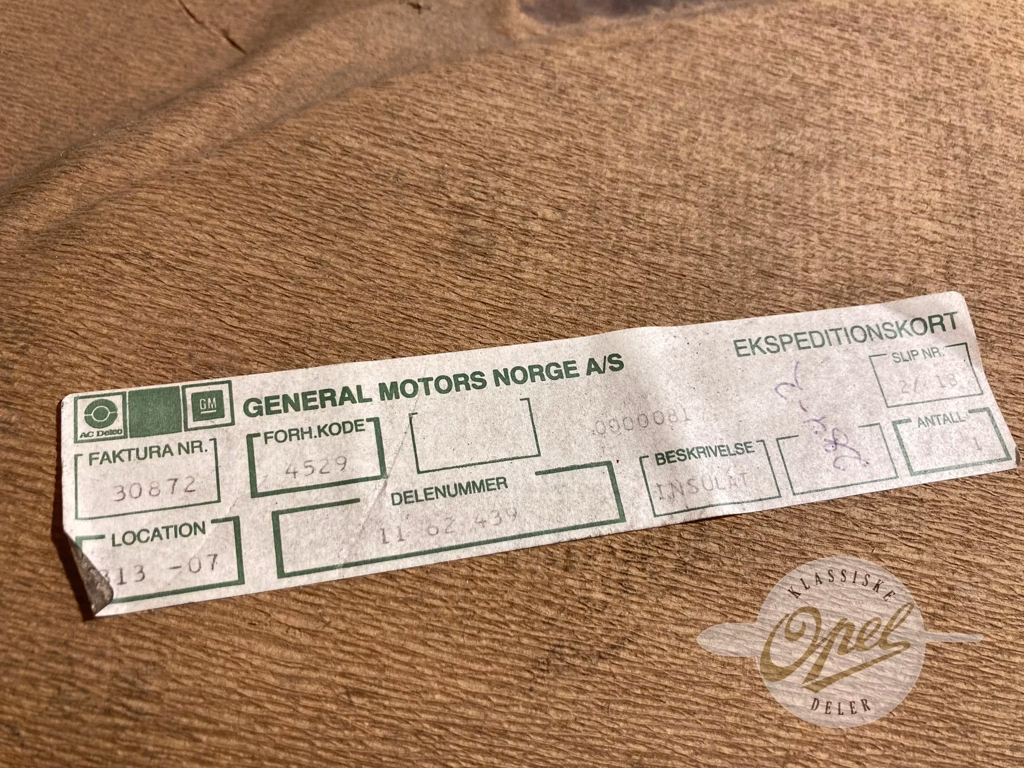 Isolasjonsmatte til panser (Diesel)