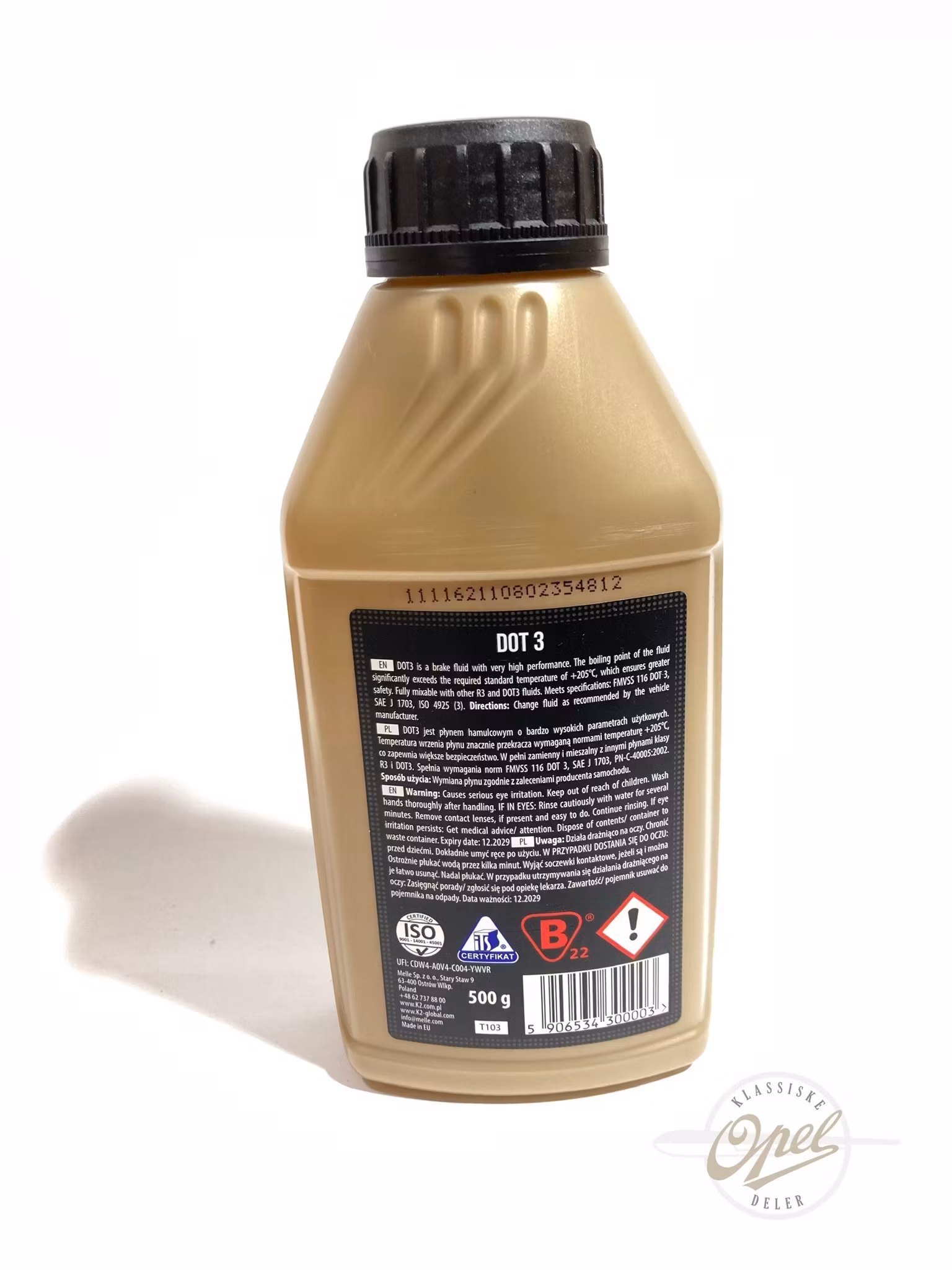 Bremsevæske DOT 3 (500ml)