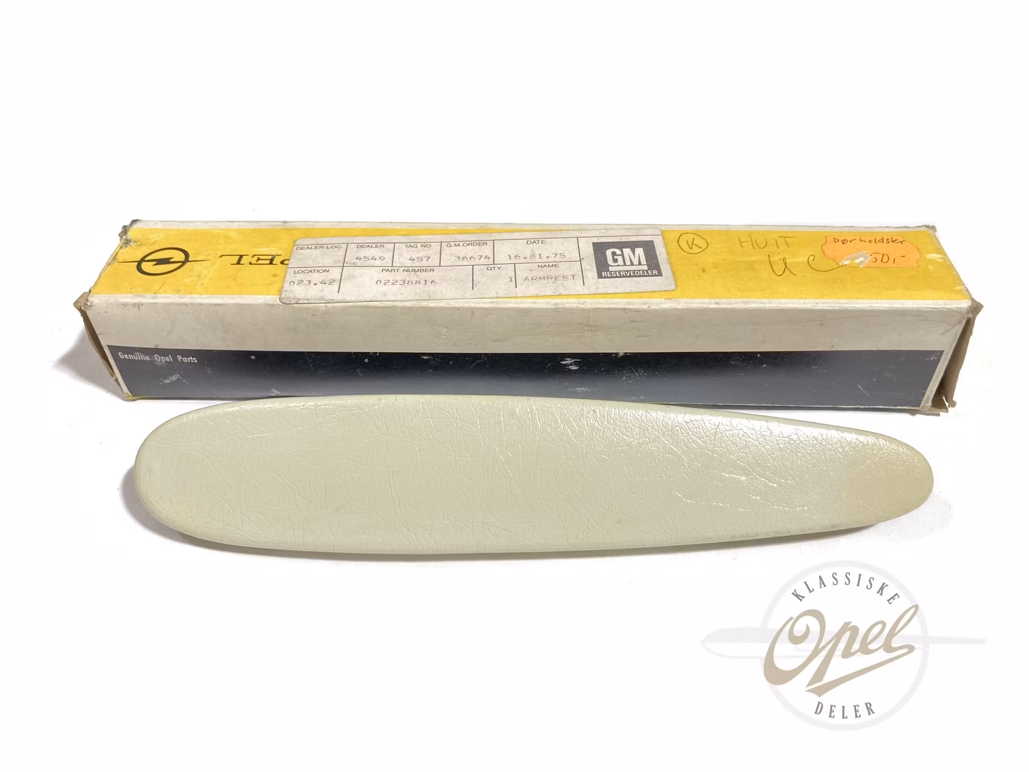 Øvre del armlene fordør