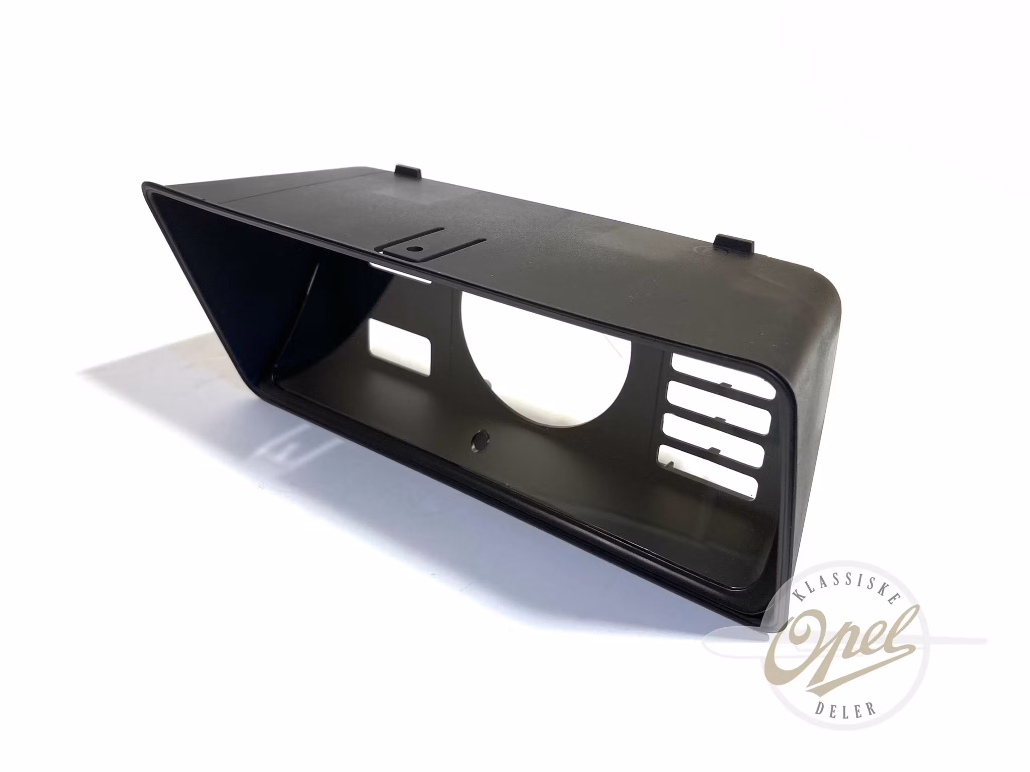 Glass og ramme til instrument