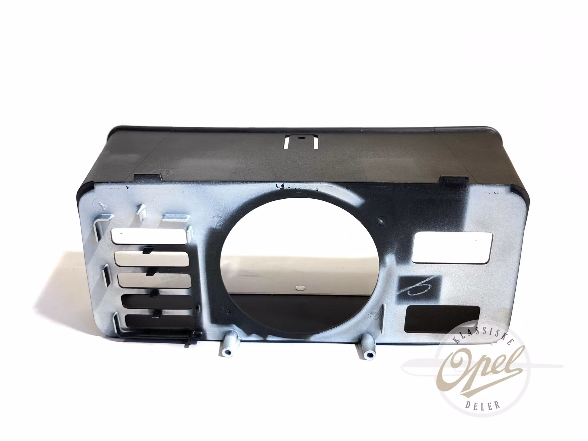 Glass og ramme til instrument