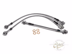 Bremseslange sett stålomspunnet (m/Banjo)