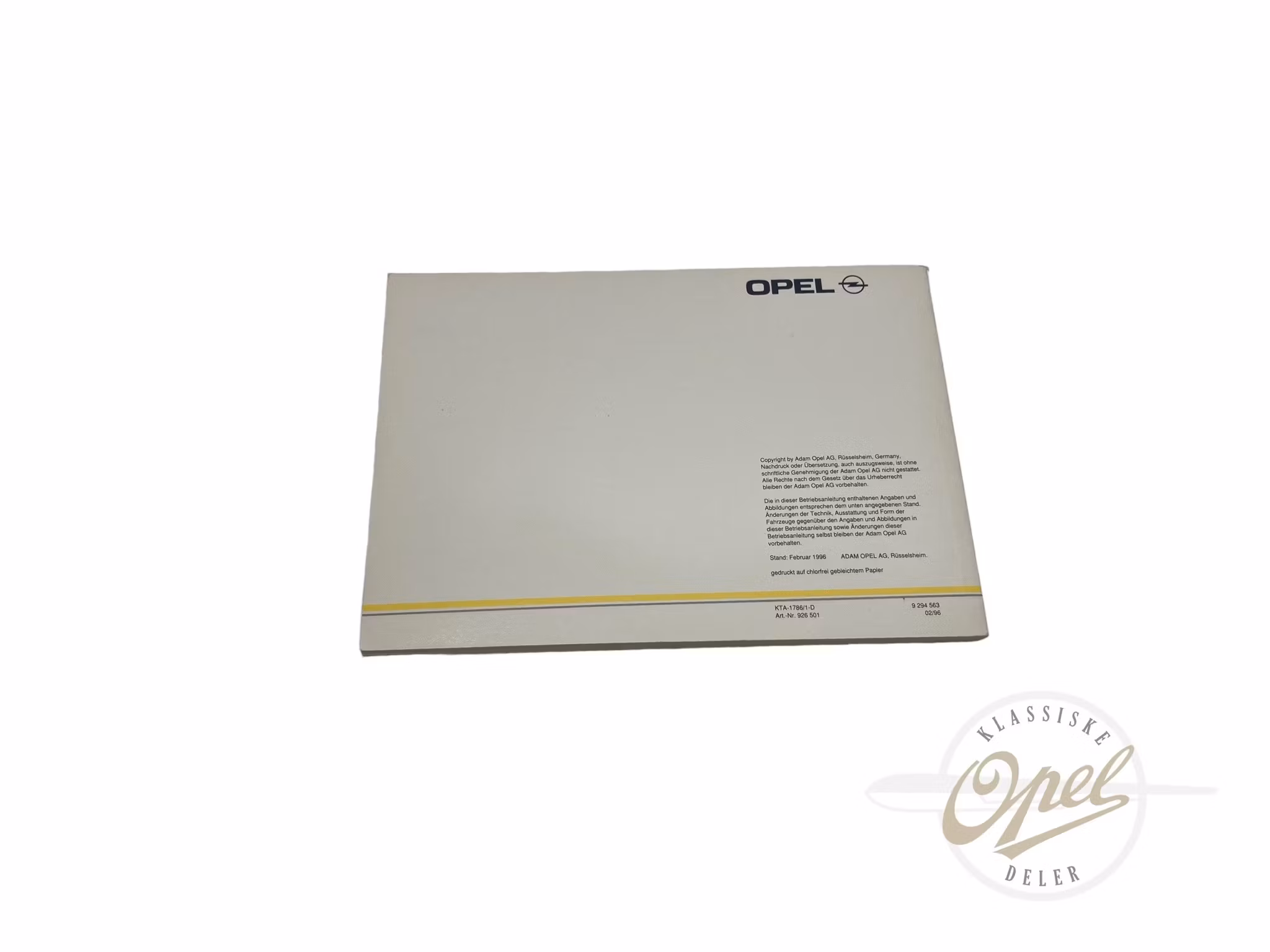 Instruksjonsbok Vectra B (D)