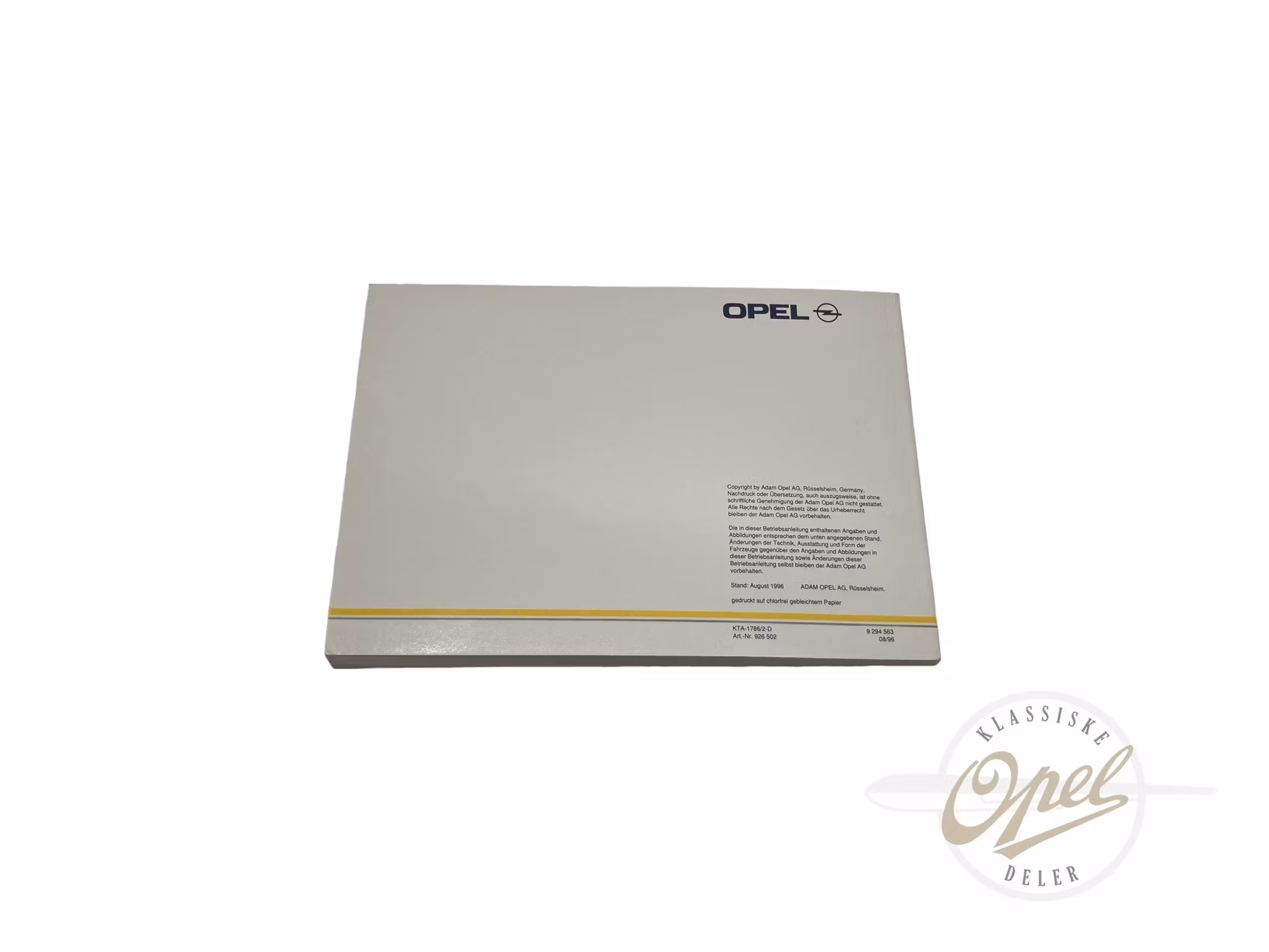 Instruksjonsbok Vectra B (D)