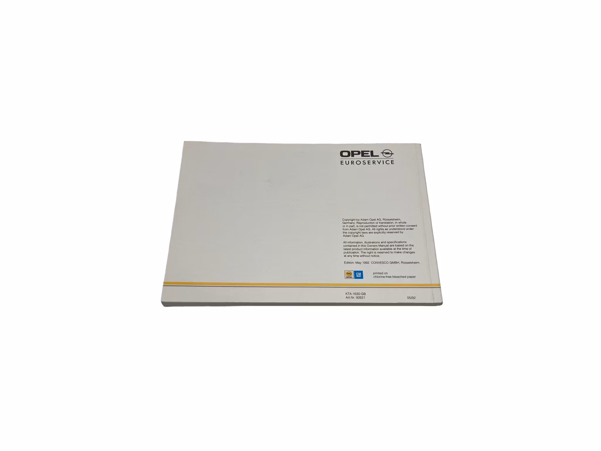 Instruksjonsbok Monterey (GB)