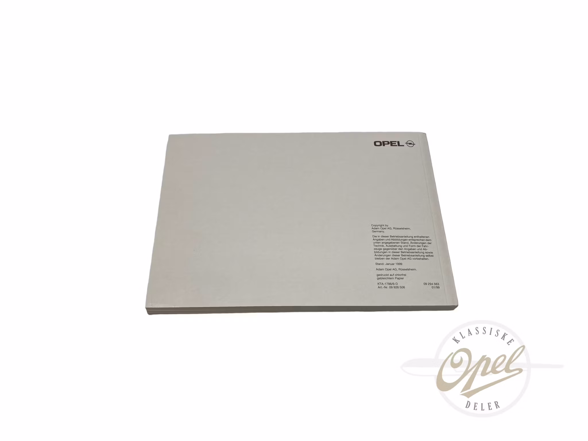 Instruksjonsbok Vectra B (D)