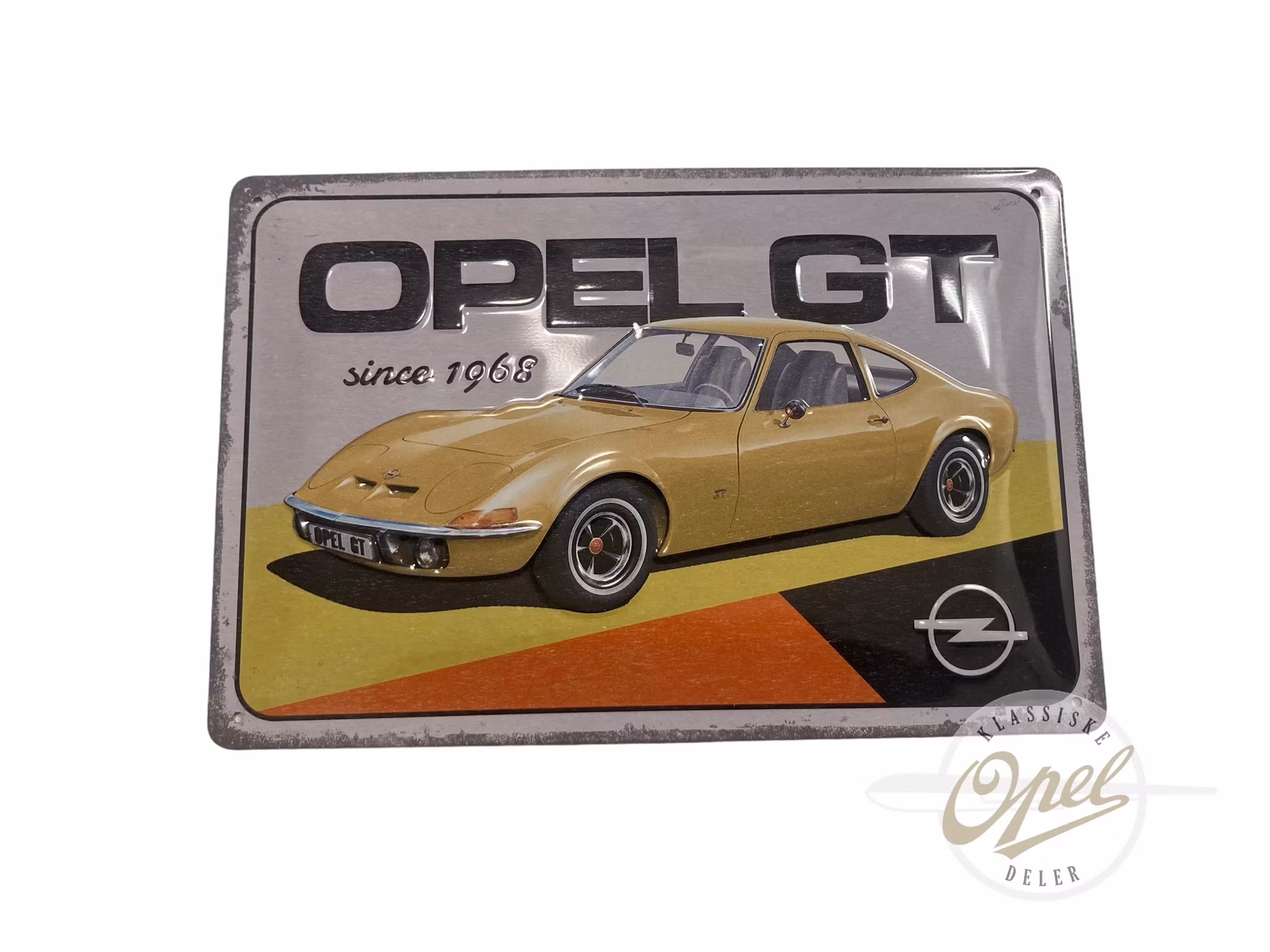 «Opel GT since 1968» skilt