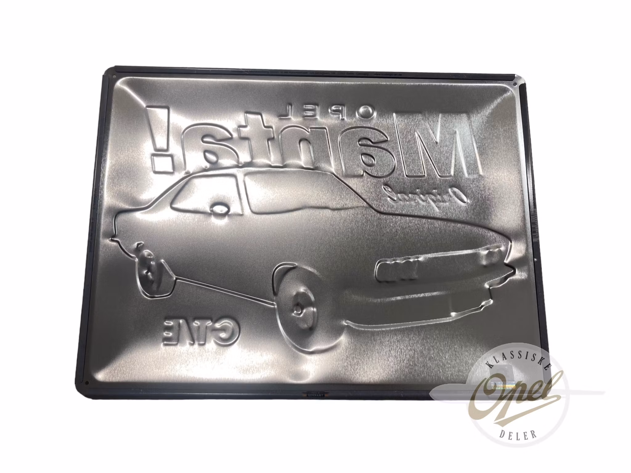 «Opel Manta GT/E» skilt