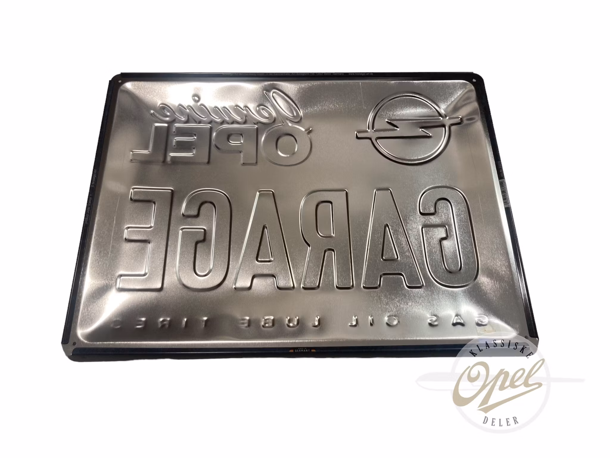 «Genuine Opel Garage» skilt