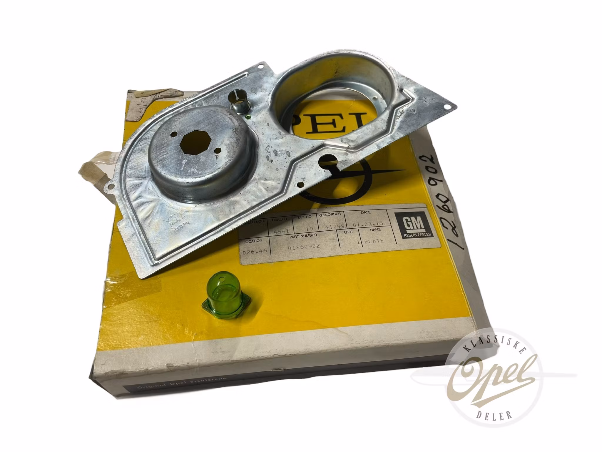 Holdeplate til speedometer og klokke