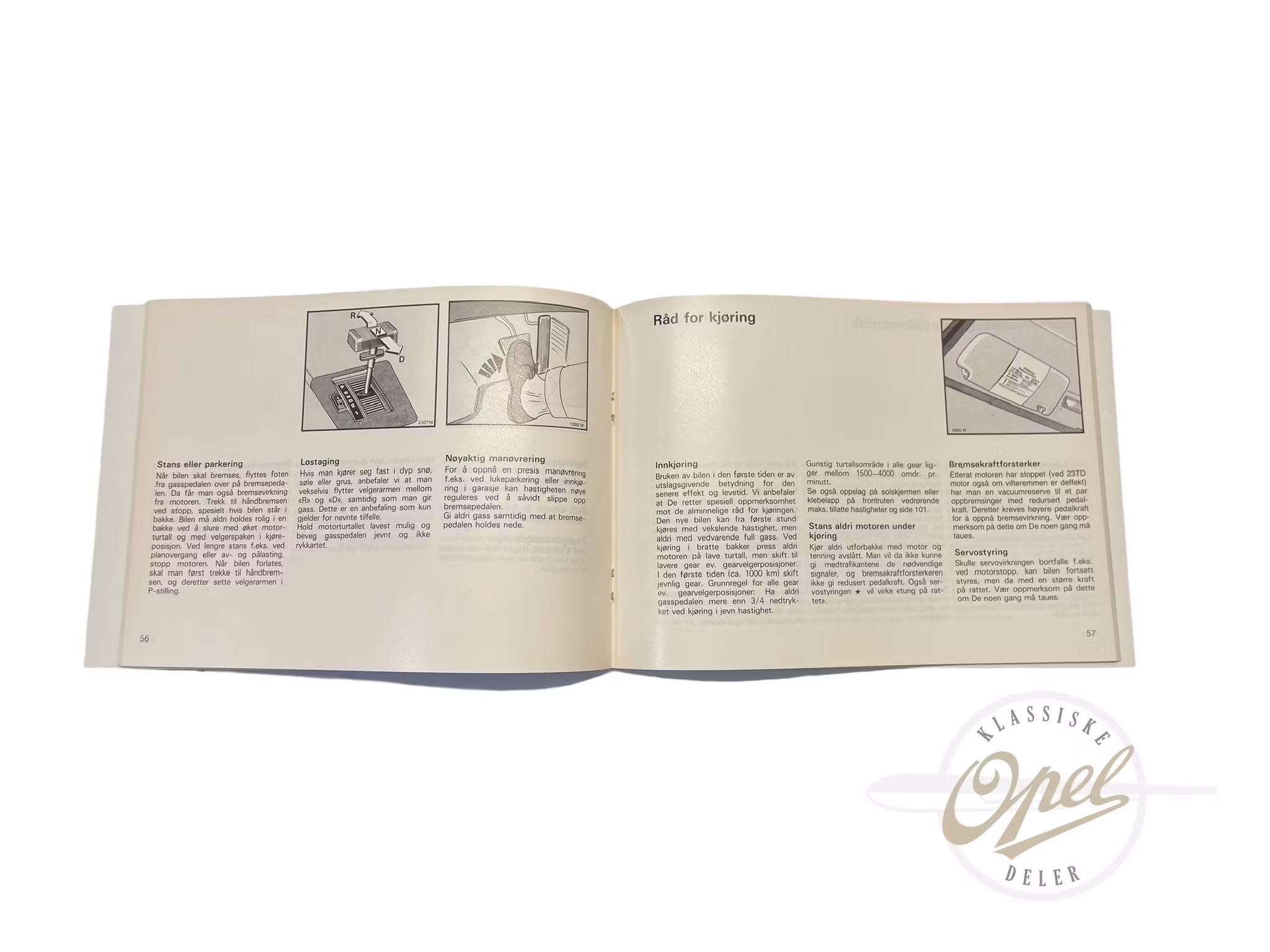 Instruksjonsbok Senator A og Monza (NO)