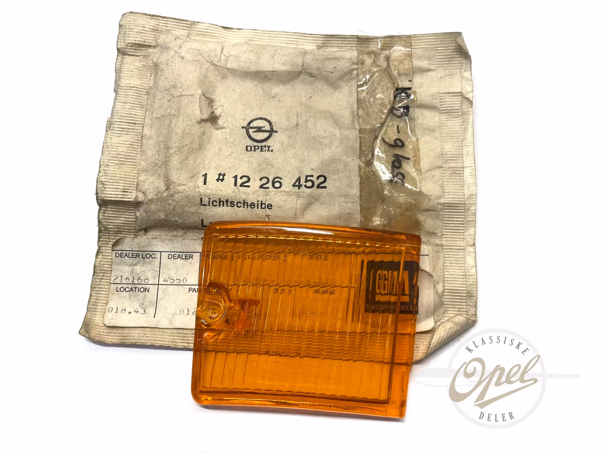 Lykteglass baklykt venstre