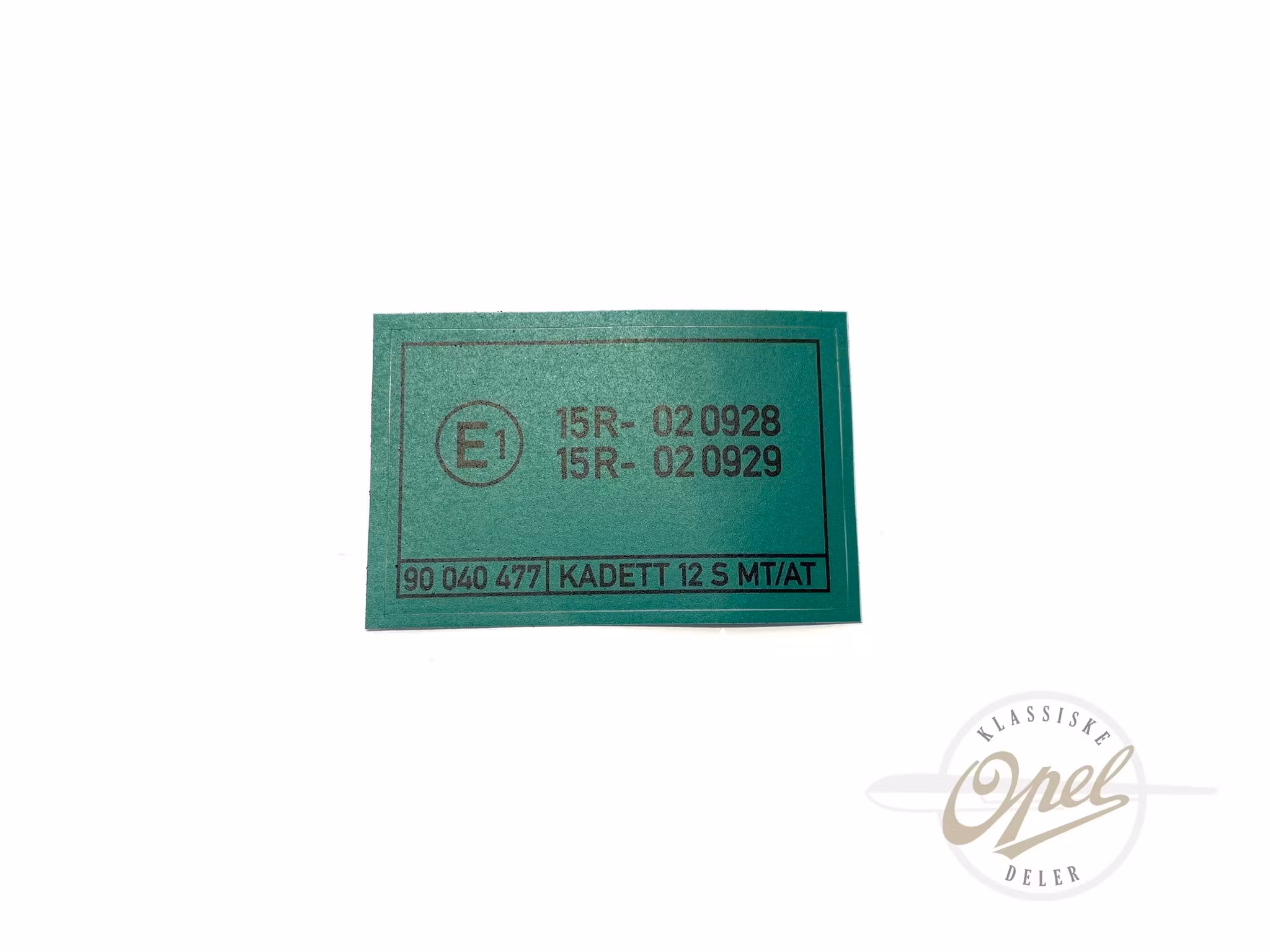 Klistremerke typegodkjenning