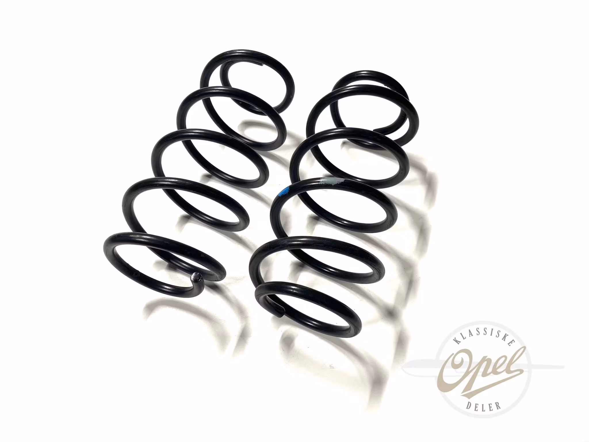 Spiralfjær sett foran