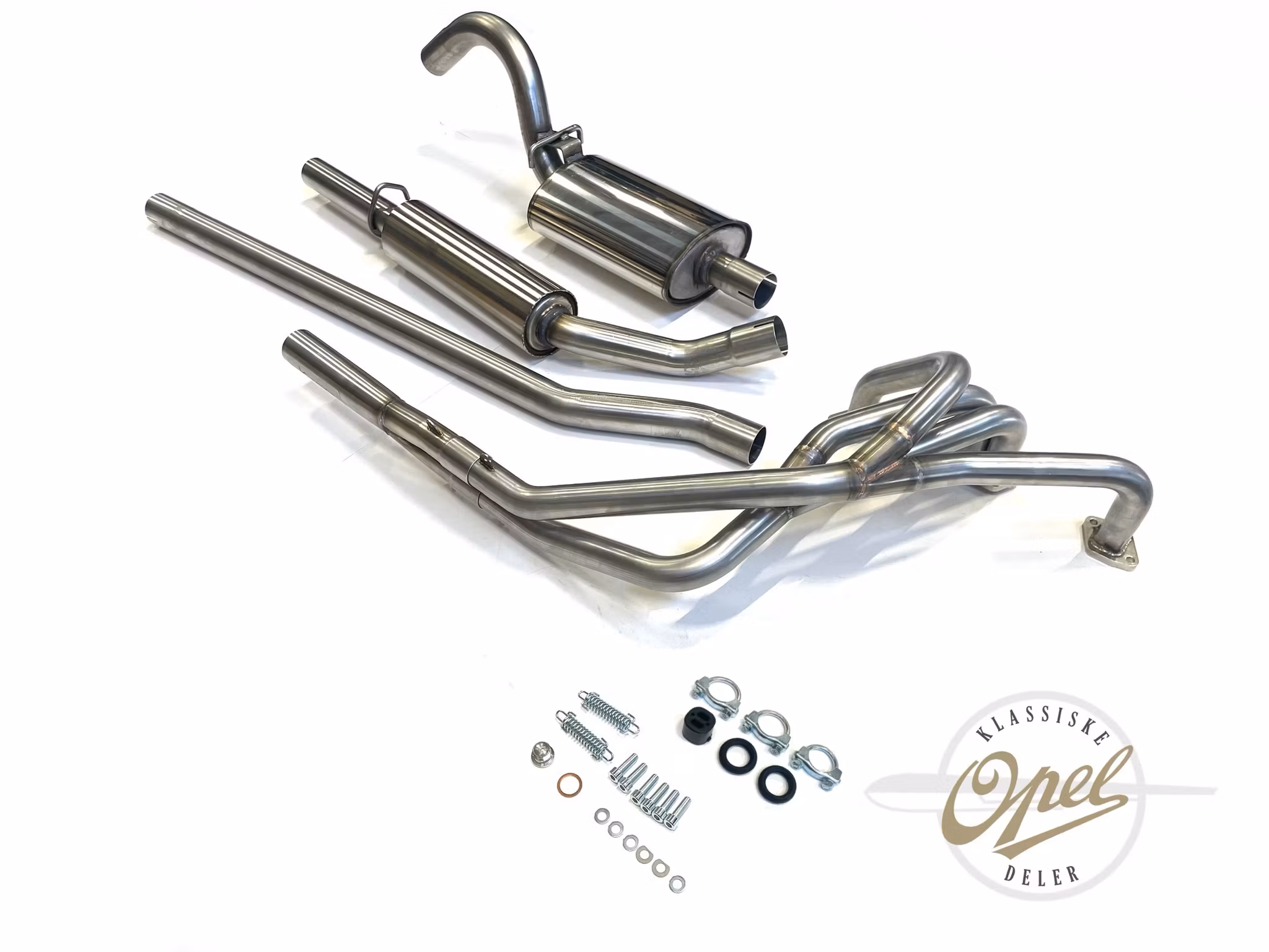 Rustfritt eksosanlegg med grenrør (OHV)